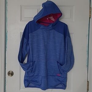The North Face Blue pink Dynamix Hoodie Sweatshirt Women XL Gorpcore Athleisure